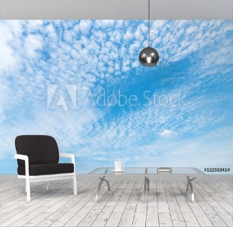 Picture of Blue sky with cloud in sunny day Nature background